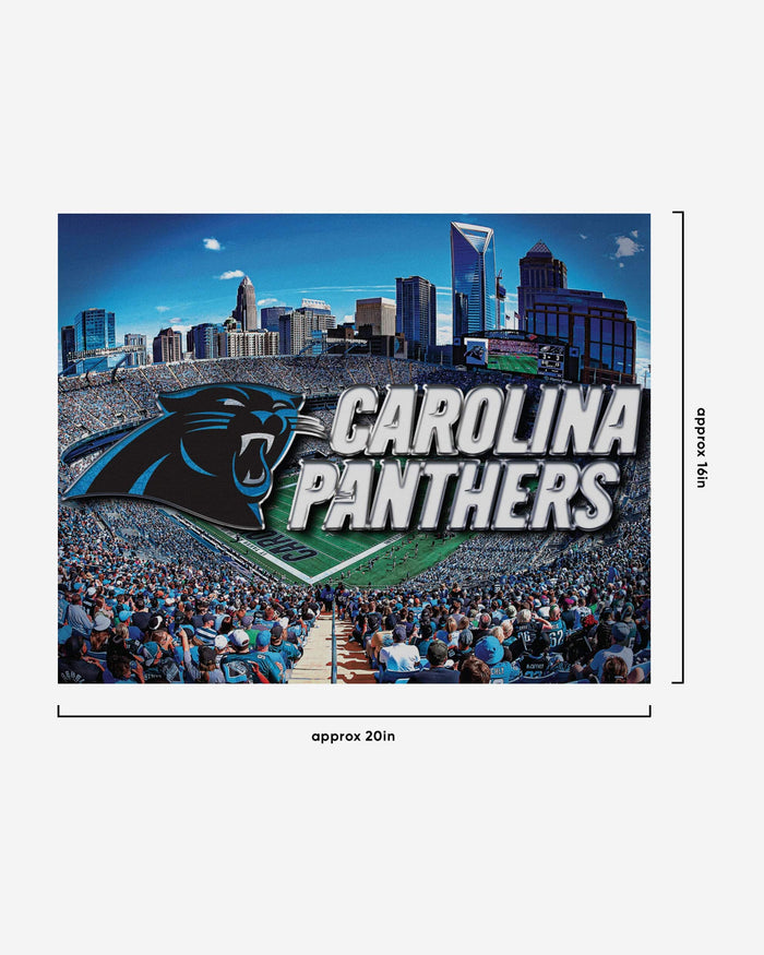 Carolina Panthers Canvas Wall Sign FOCO - FOCO.com