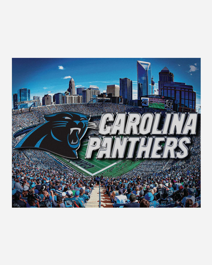 Carolina Panthers Canvas Wall Sign FOCO - FOCO.com