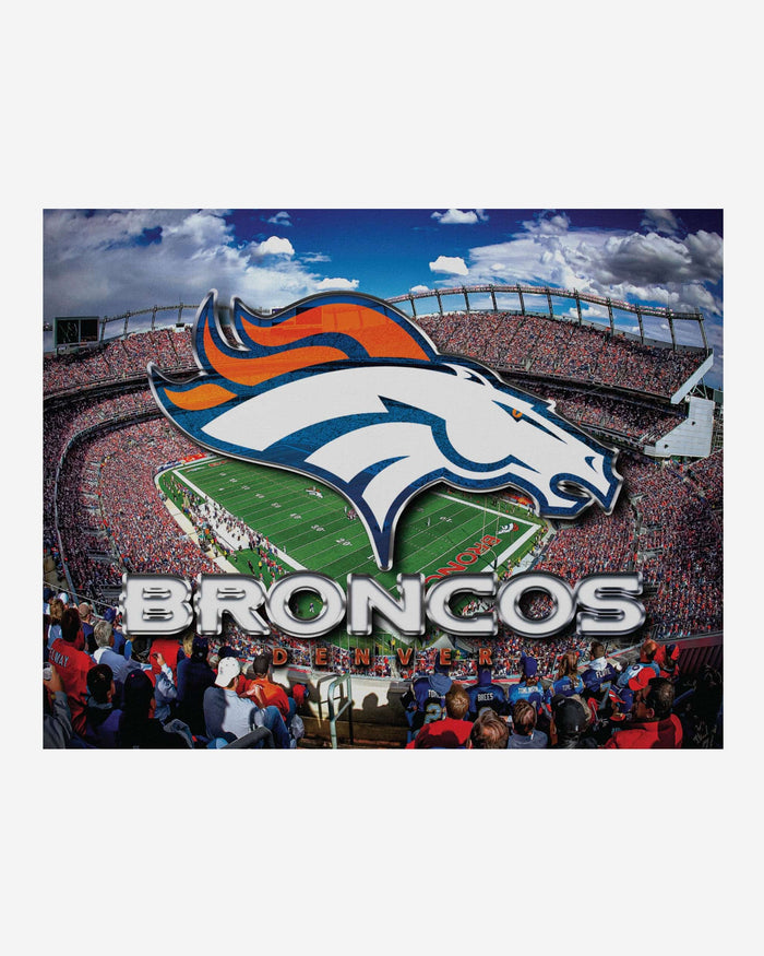 Denver Broncos Canvas Wall Sign FOCO - FOCO.com