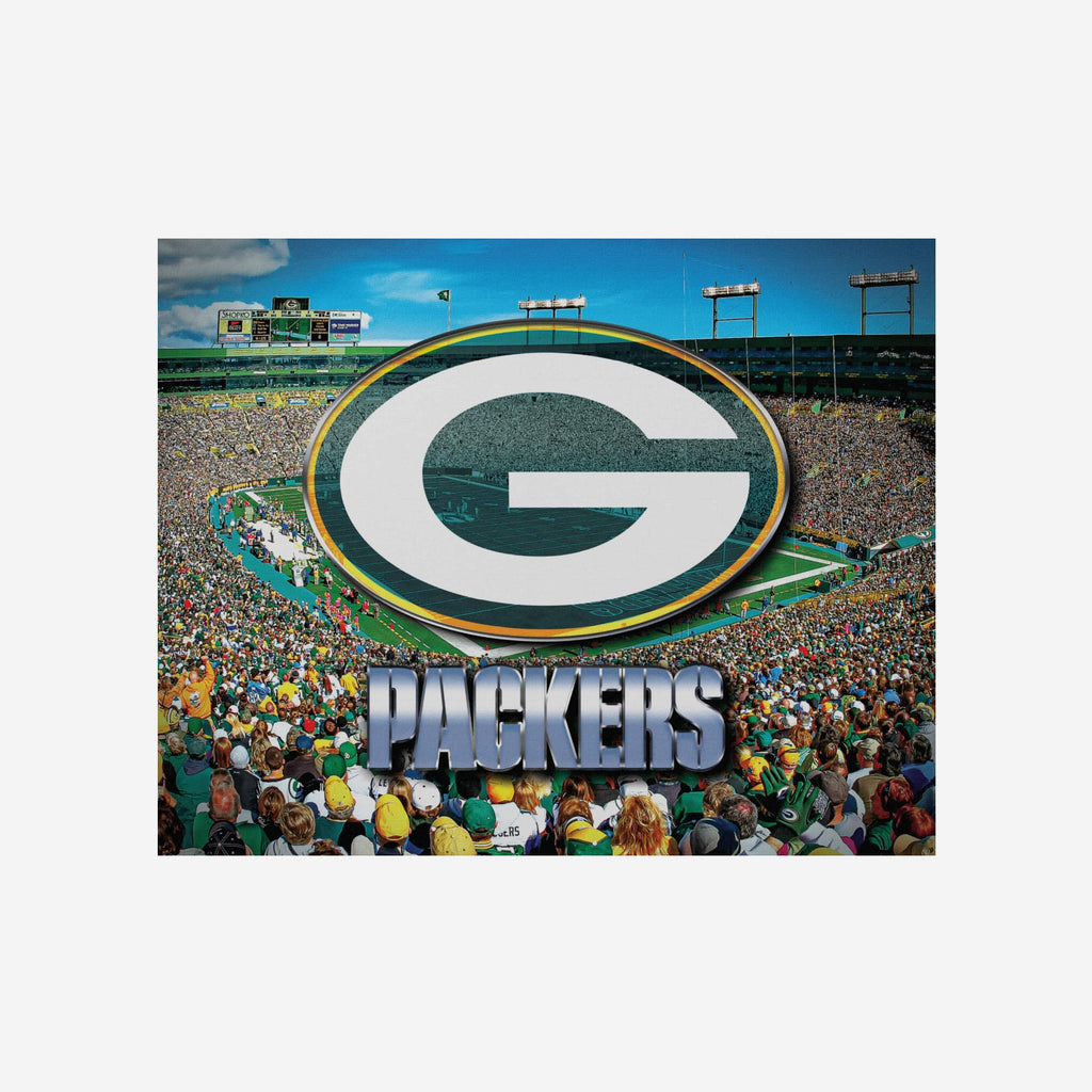 Green Bay Packers Canvas Wall Sign FOCO - FOCO.com