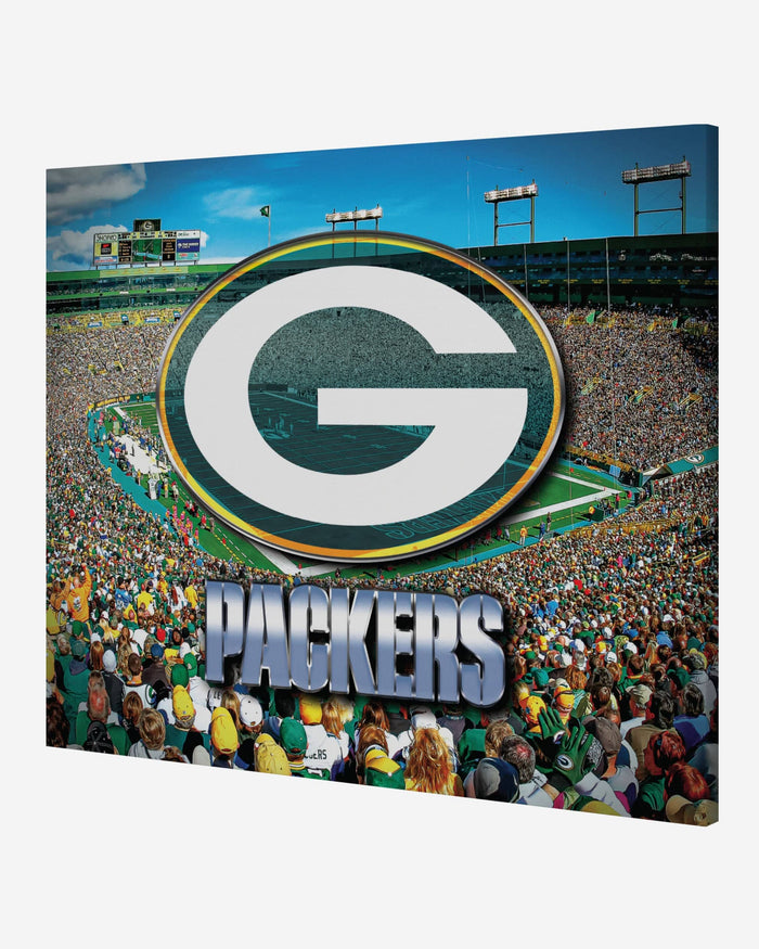Green Bay Packers Canvas Wall Sign FOCO - FOCO.com