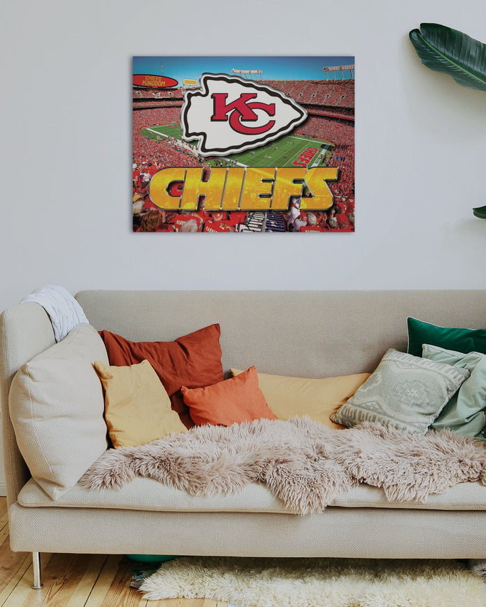 Kansas City Chiefs Canvas Wall Sign FOCO - FOCO.com