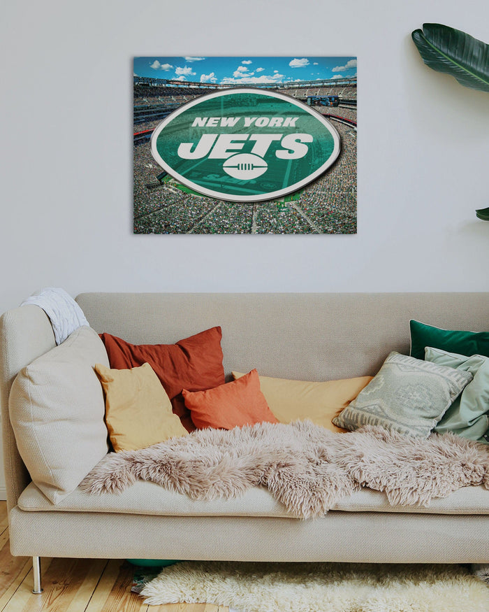 New York Jets Canvas Wall Sign FOCO - FOCO.com