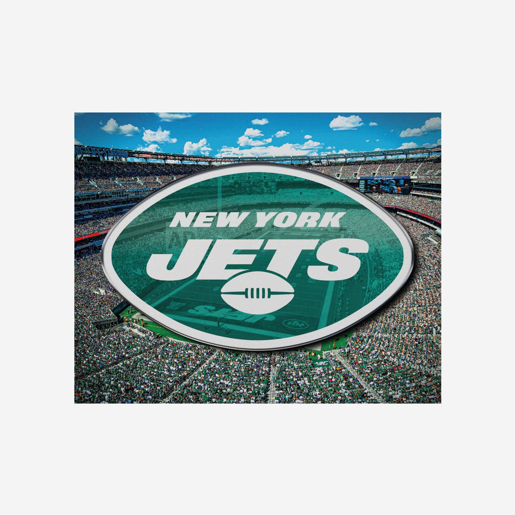 New York Jets Canvas Wall Sign FOCO - FOCO.com