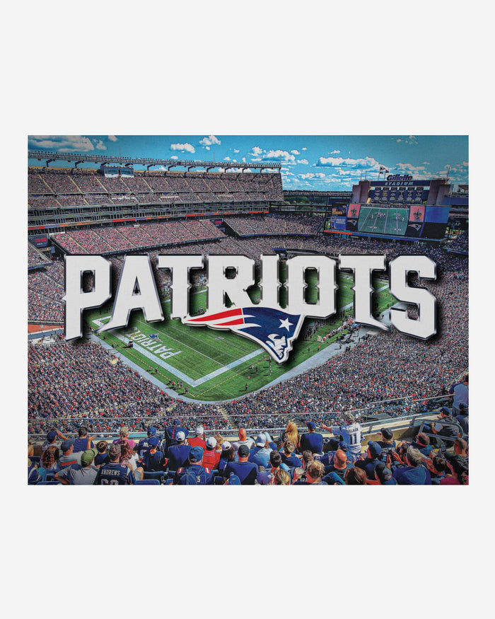 New England Patriots Canvas Wall Sign FOCO - FOCO.com