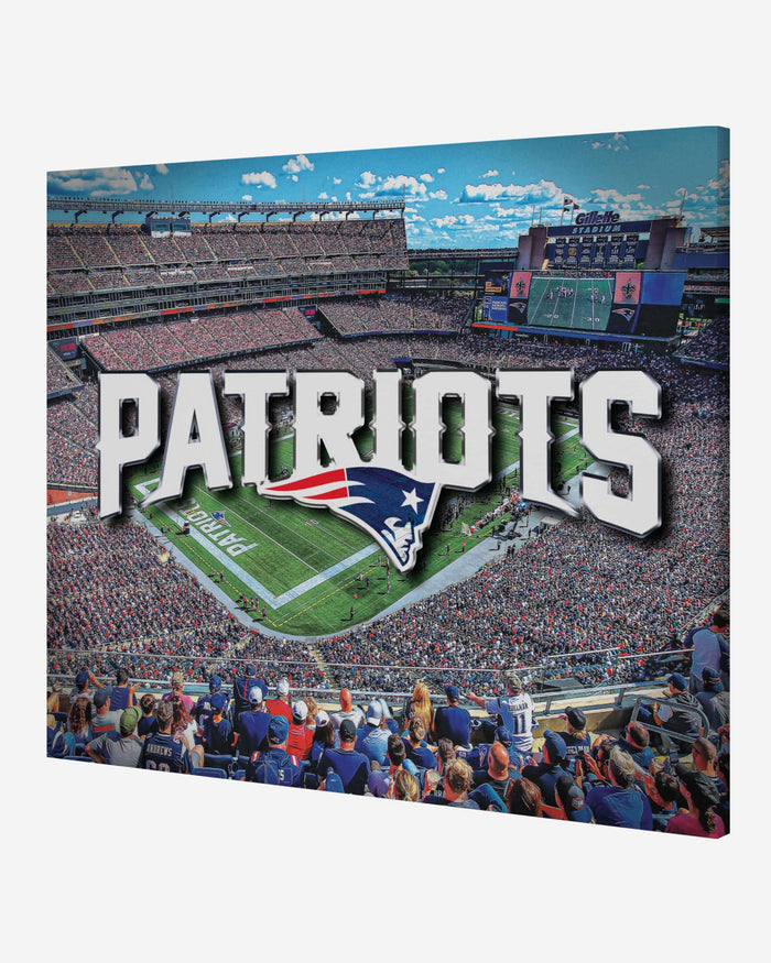 New England Patriots Canvas Wall Sign FOCO - FOCO.com