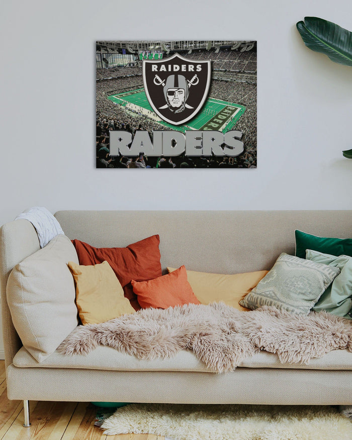 Las Vegas Raiders Canvas Wall Sign FOCO - FOCO.com