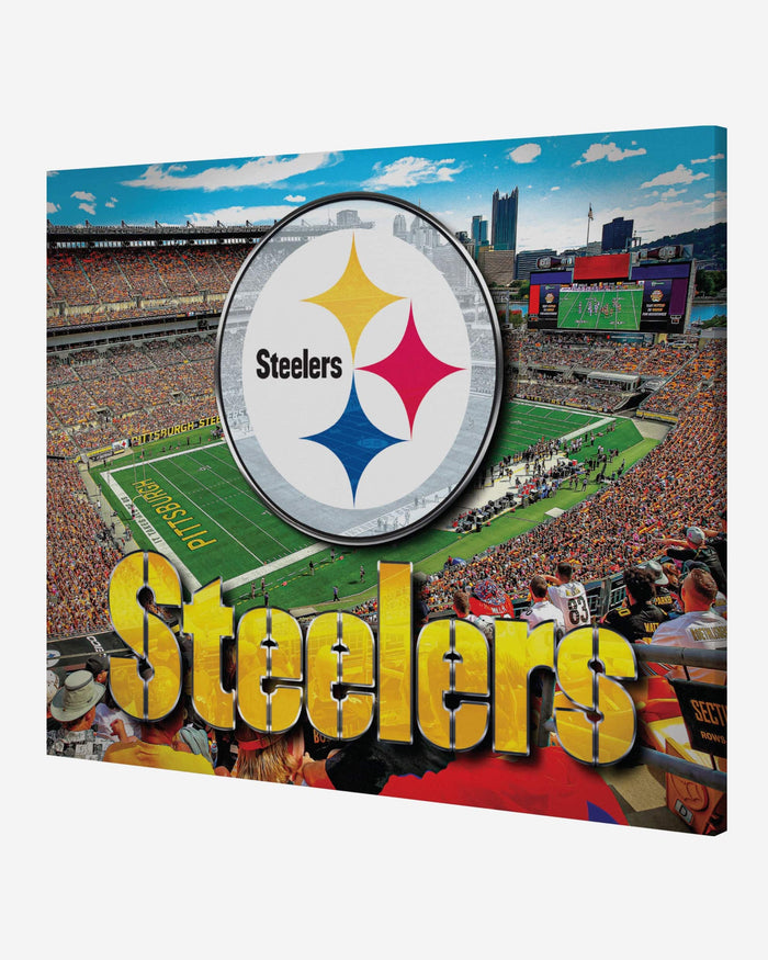 Pittsburgh Steelers Canvas Wall Sign FOCO - FOCO.com