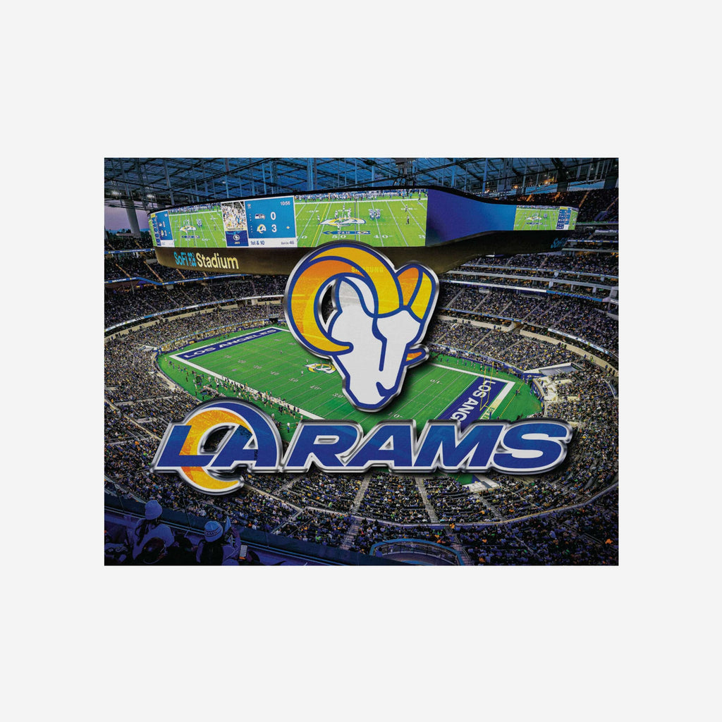 Los Angeles Rams Canvas Wall Sign FOCO - FOCO.com