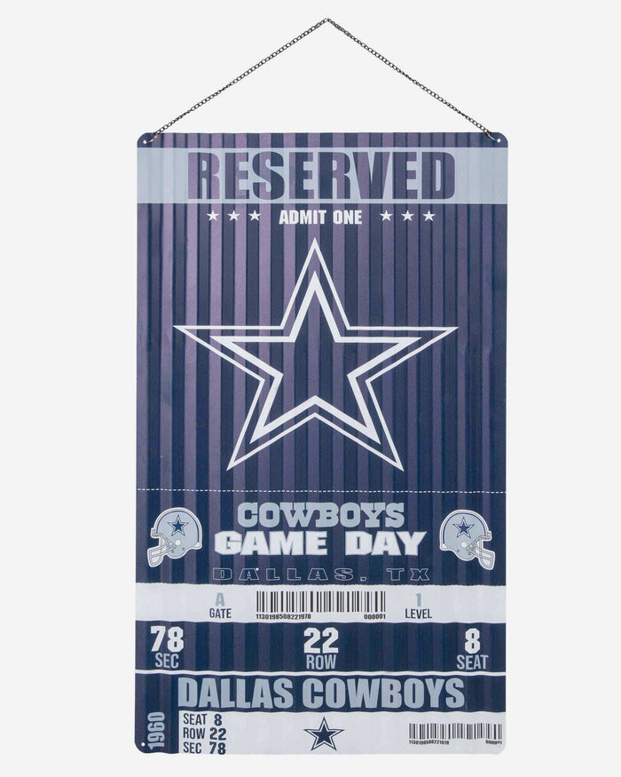 Dallas Cowboys Corrugated Metal Wall Sign FOCO - FOCO.com