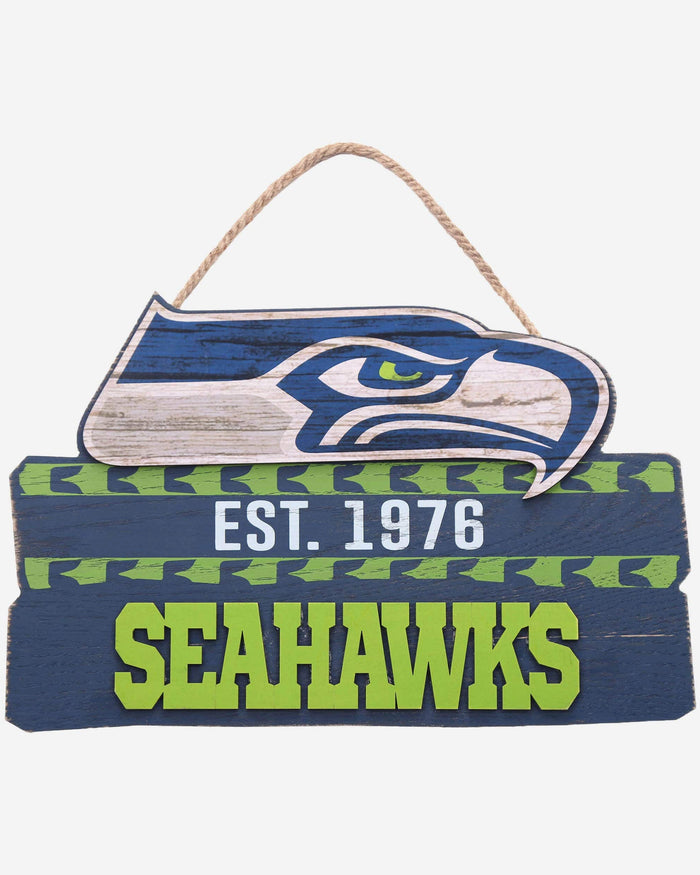 Seattle Seahawks Wooden Die Cut Sign FOCO - FOCO.com