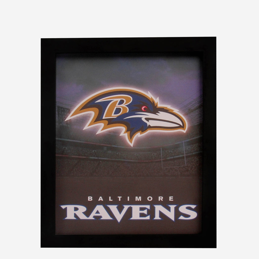 Baltimore Ravens Glow Wall Sign FOCO - FOCO.com