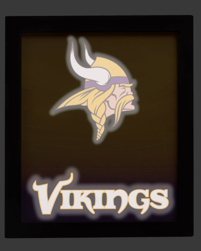 Minnesota Vikings Glow Wall Sign FOCO - FOCO.com