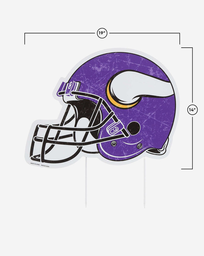 Minnesota Vikings Home Field Stake Helmet Sign FOCO - FOCO.com