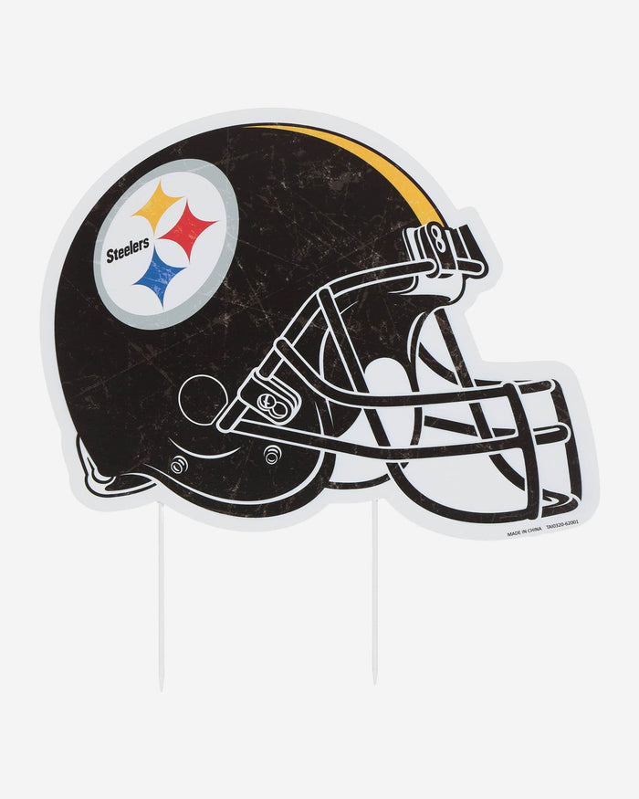 Pittsburgh Steelers Home Field Stake Helmet Sign FOCO - FOCO.com