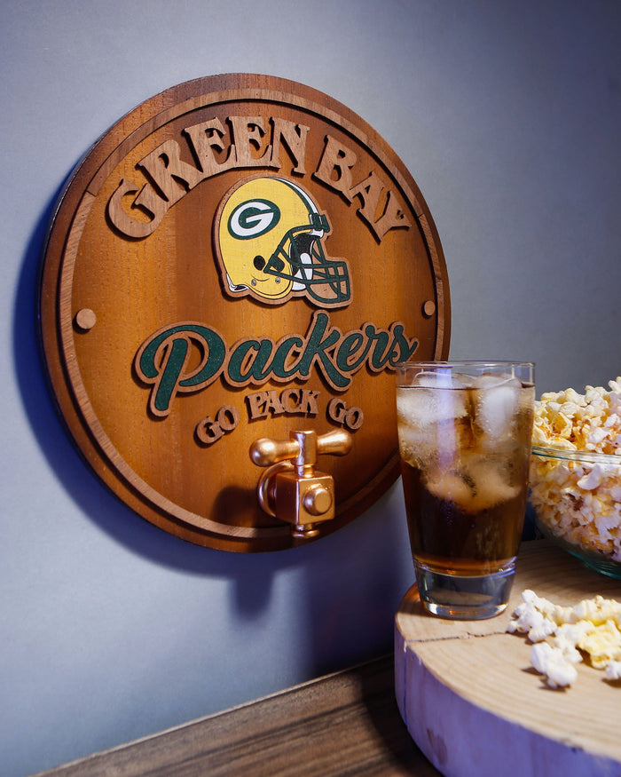 Green Bay Packers Keg Tap Sign FOCO - FOCO.com