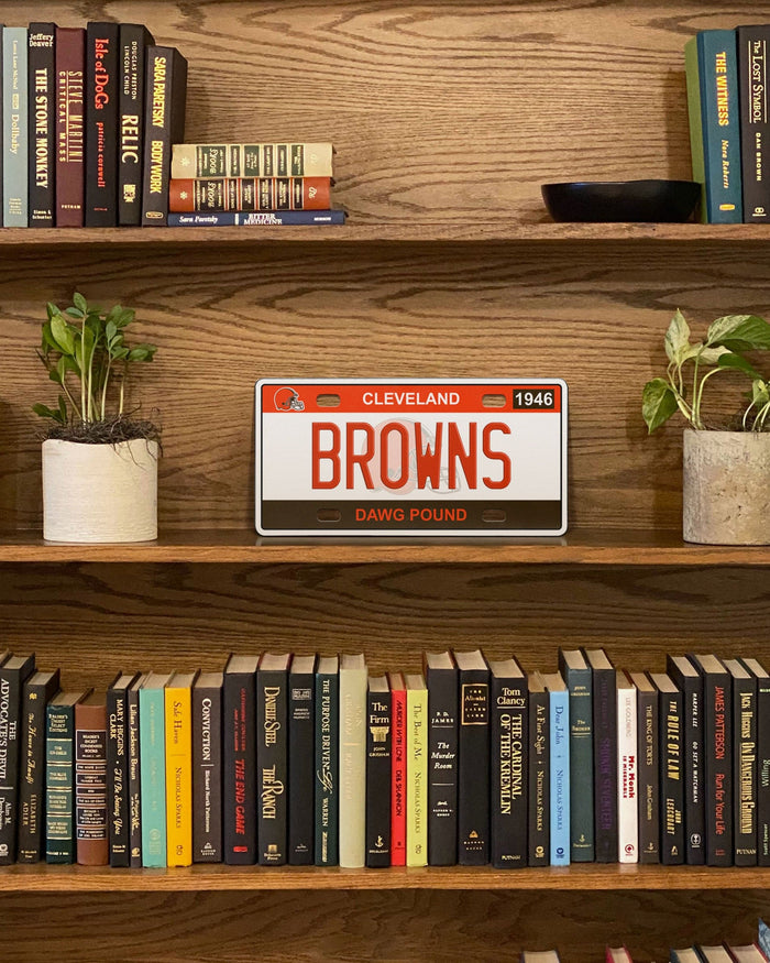 Cleveland Browns License Plate Wall Sign FOCO - FOCO.com