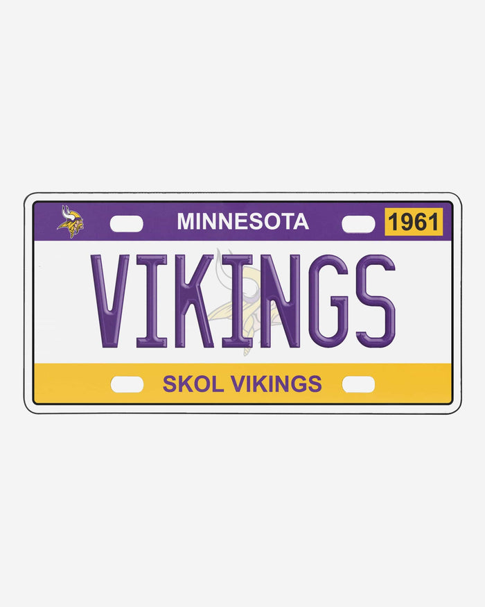 Minnesota Vikings License Plate Wall Sign FOCO - FOCO.com