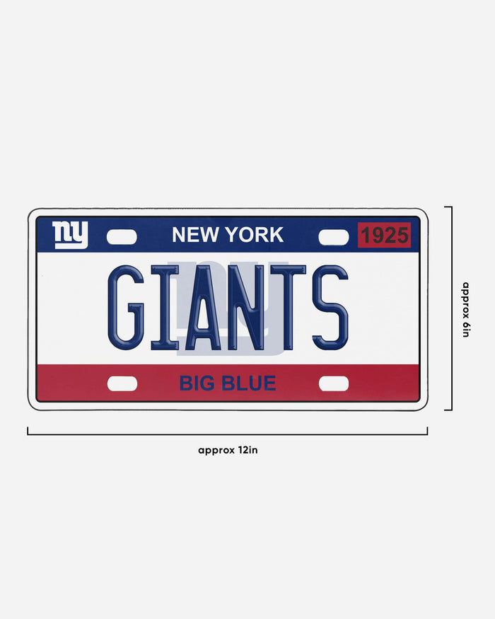 New York Giants License Plate Wall Sign FOCO - FOCO.com