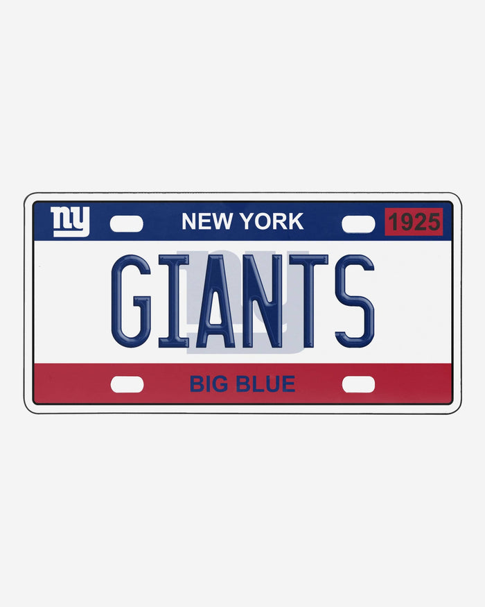 New York Giants License Plate Wall Sign FOCO - FOCO.com