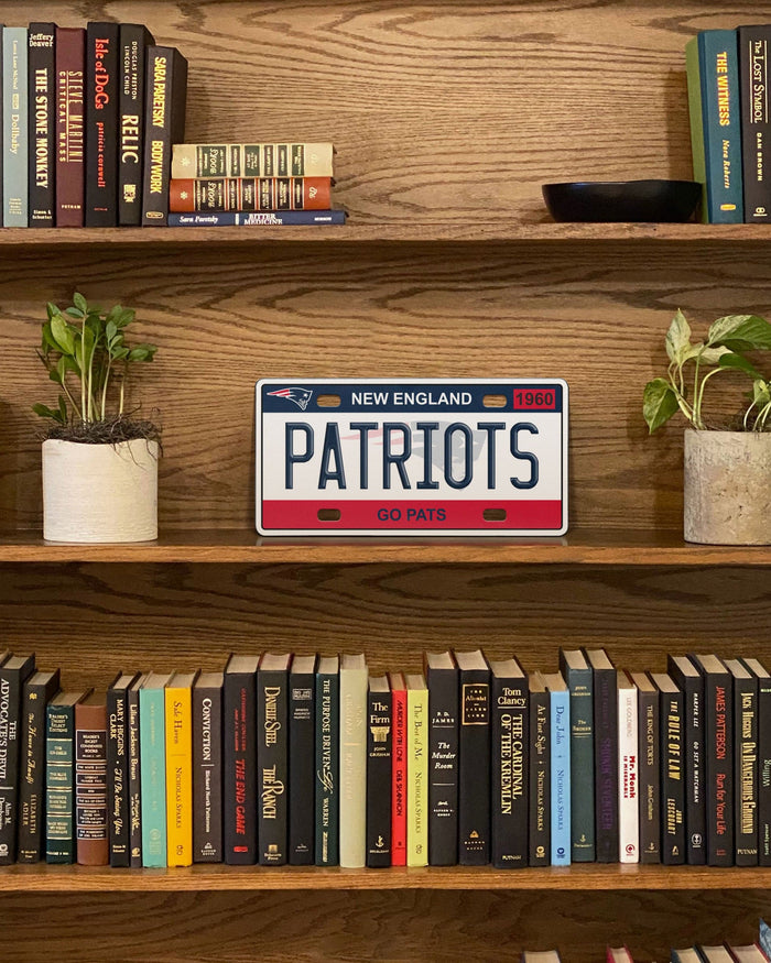 New England Patriots License Plate Wall Sign FOCO - FOCO.com