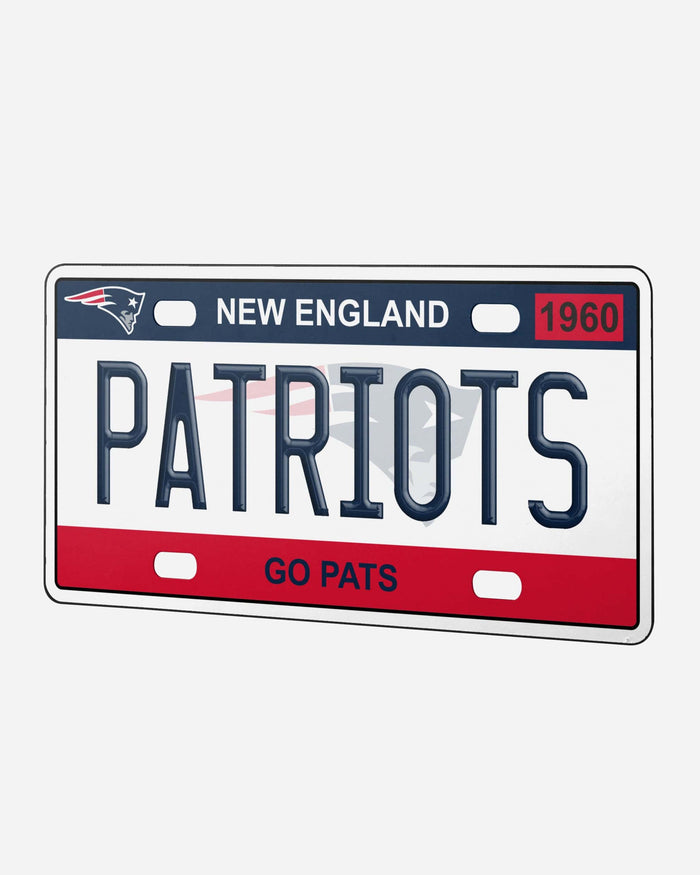 New England Patriots License Plate Wall Sign FOCO - FOCO.com
