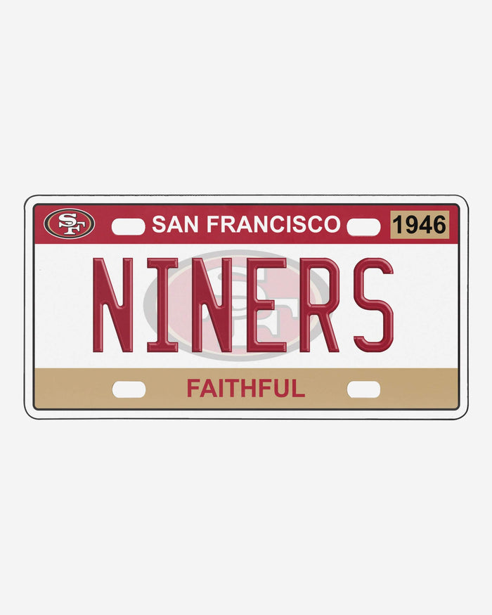 San Francisco 49ers License Plate Wall Sign FOCO - FOCO.com