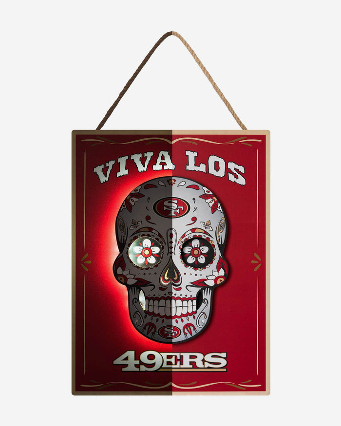 San Francisco 49ers Day Of The Dead LED Sign FOCO - FOCO.com