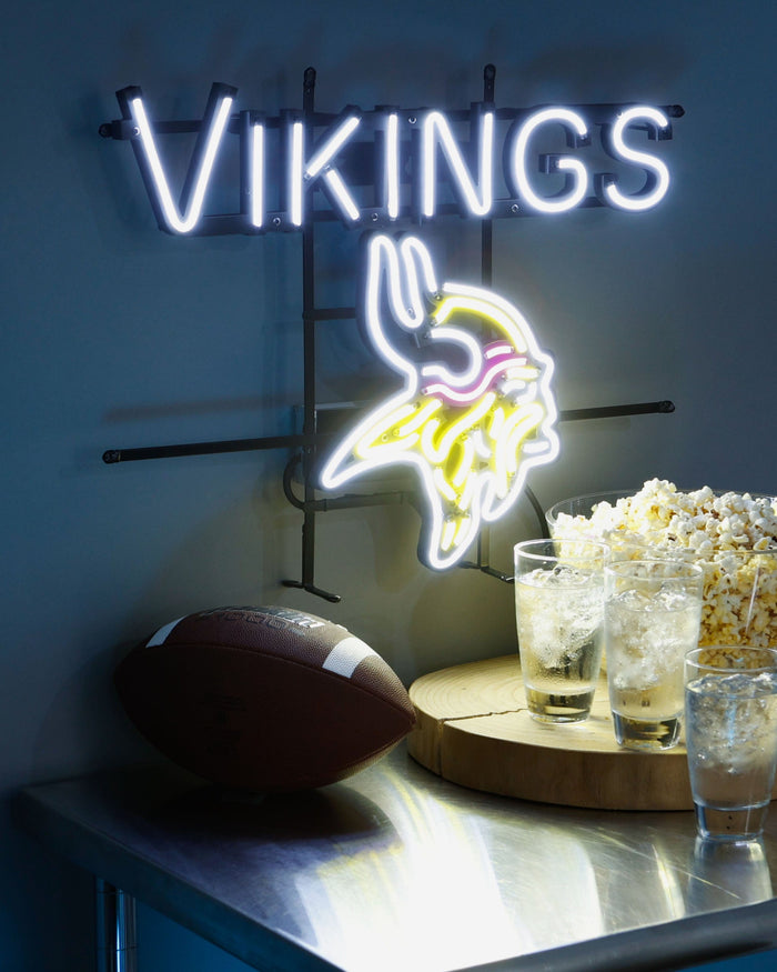 Minnesota Vikings Fancave LED Sign FOCO - FOCO.com