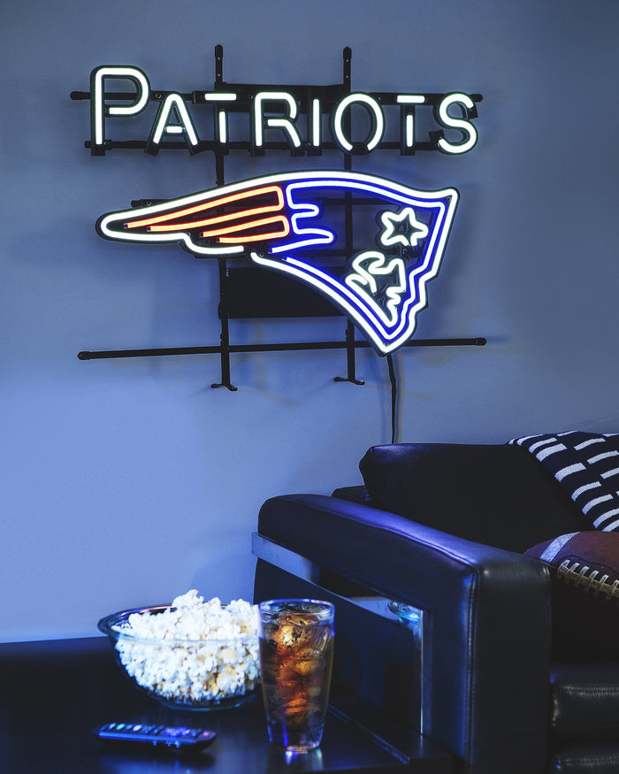 New England Patriots Fancave LED Sign FOCO - FOCO.com