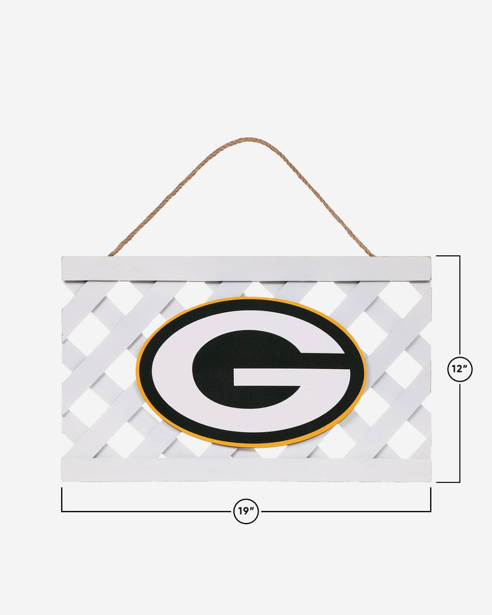 Green Bay Packers Lattice Garden Sign FOCO - FOCO.com