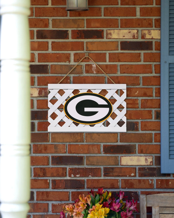 Green Bay Packers Lattice Garden Sign FOCO - FOCO.com