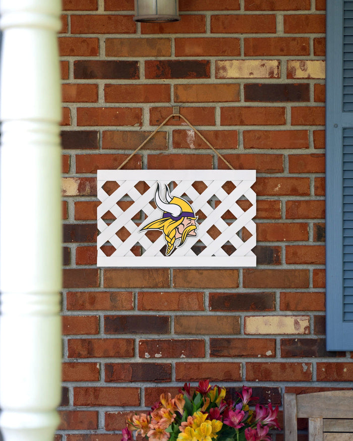 Minnesota Vikings Lattice Garden Sign FOCO - FOCO.com