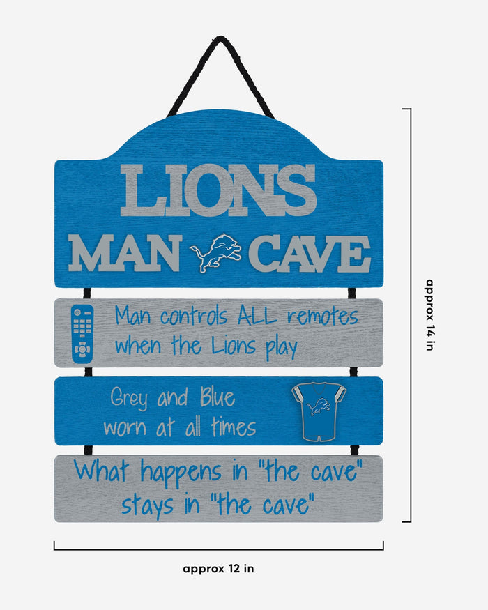 Detroit Lions Mancave Sign FOCO - FOCO.com