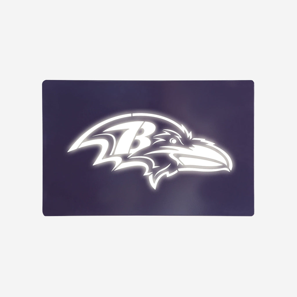 Baltimore Ravens Metal Light Up Logo Sign FOCO - FOCO.com