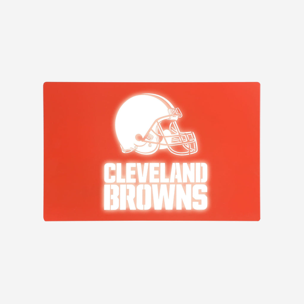 Cleveland Browns Metal Light Up Logo Sign FOCO - FOCO.com