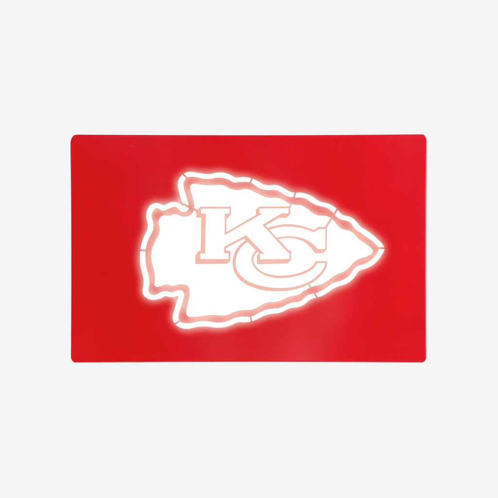 Kansas City Chiefs Metal Light Up Logo Sign FOCO - FOCO.com