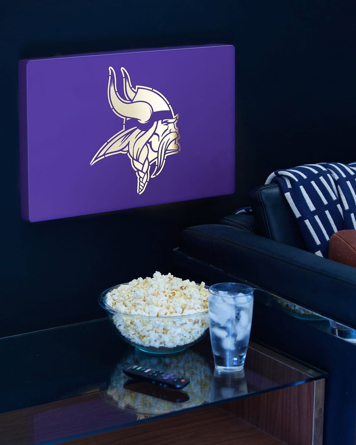 Minnesota Vikings Metal Light Up Logo Sign FOCO - FOCO.com