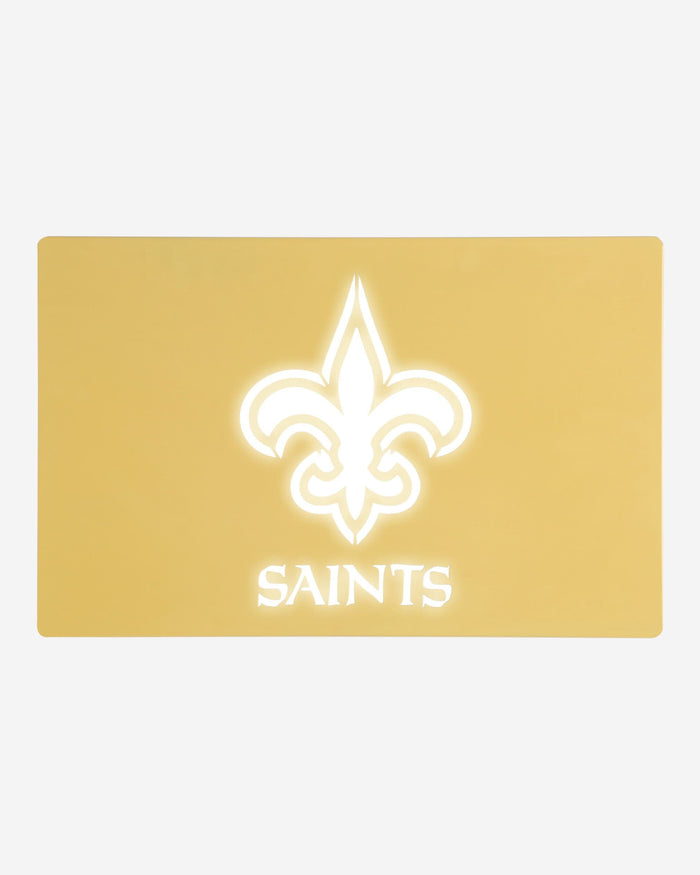 New Orleans Saints Metal Light Up Logo Sign FOCO - FOCO.com