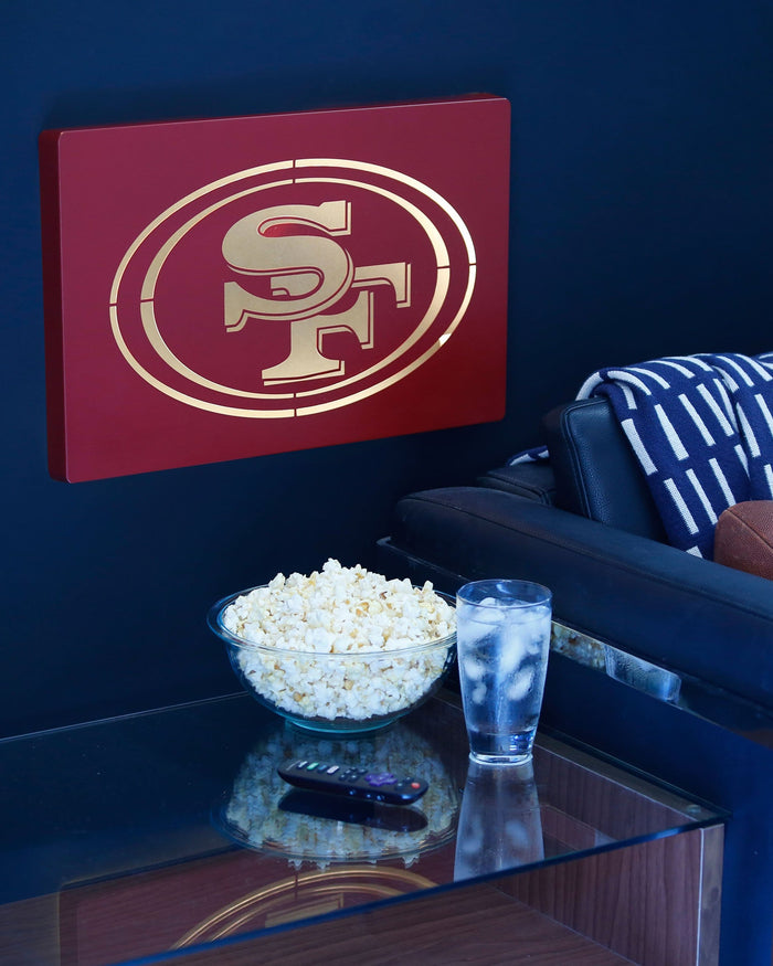 San Francisco 49ers Metal Light Up Logo Sign FOCO - FOCO.com