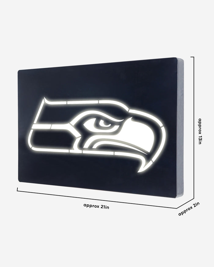 Seattle Seahawks Metal Light Up Logo Sign FOCO - FOCO.com