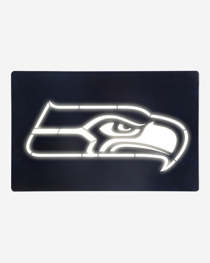 Seattle Seahawks Metal Light Up Logo Sign FOCO - FOCO.com