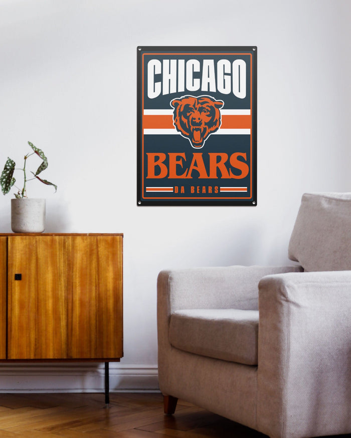 Chicago Bears Metal Tacker Wall Sign FOCO - FOCO.com