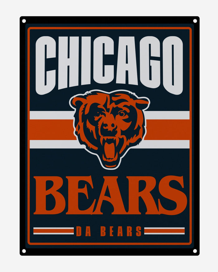 Chicago Bears Metal Tacker Wall Sign FOCO - FOCO.com