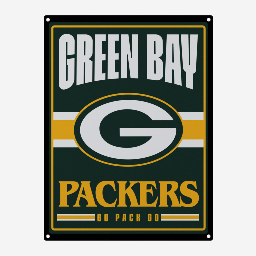 Green Bay Packers Metal Tacker Wall Sign FOCO - FOCO.com