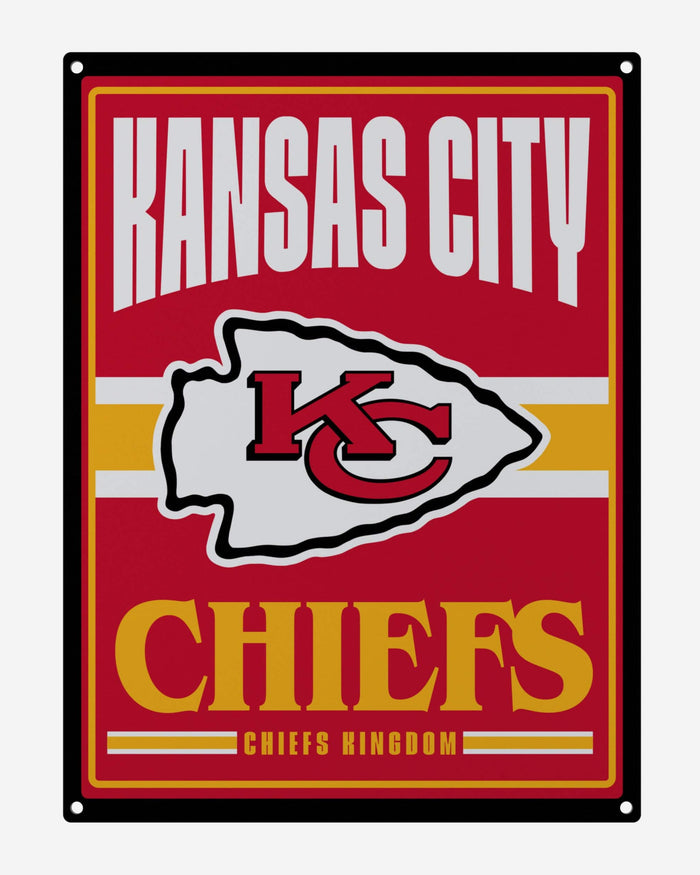 Kansas City Chiefs Metal Tacker Wall Sign FOCO - FOCO.com