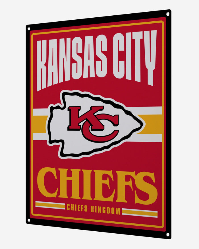 Kansas City Chiefs Metal Tacker Wall Sign FOCO - FOCO.com