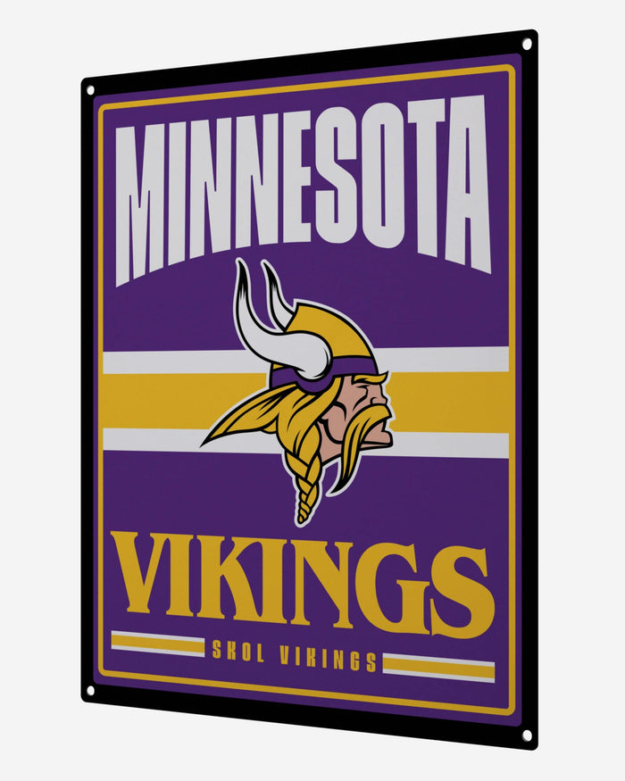 Minnesota Vikings Metal Tacker Wall Sign FOCO - FOCO.com