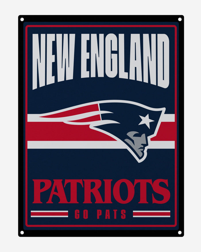 New England Patriots Metal Tacker Wall Sign FOCO - FOCO.com