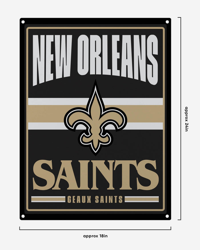 New Orleans Saints Metal Tacker Wall Sign FOCO - FOCO.com